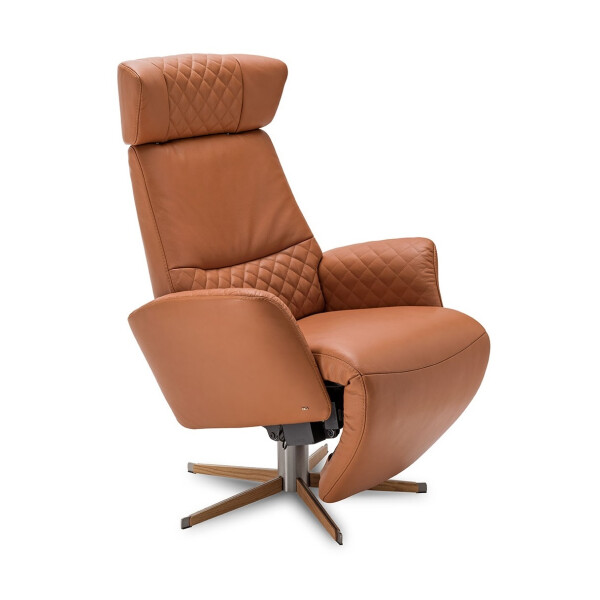 BD-Möbel HARLEKIN LUX sähkösäätöinen mekanismi-nojatuoli nahka cognac image