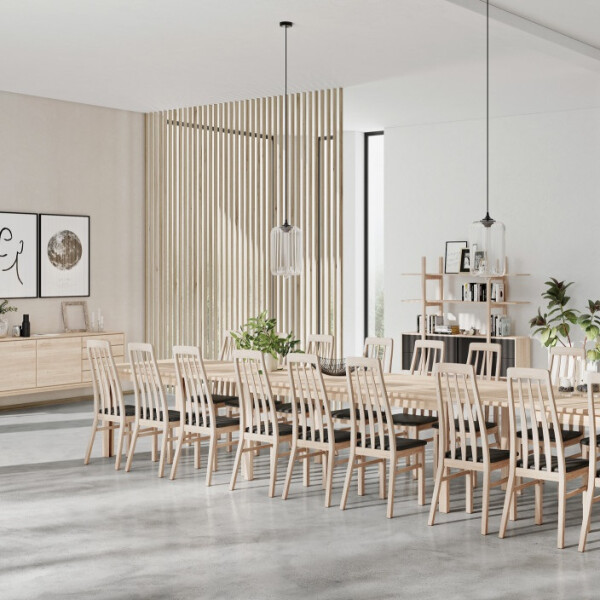 Casø furniture CASØ 701 ruokapöytä 200-500x100cm valkotammi image
