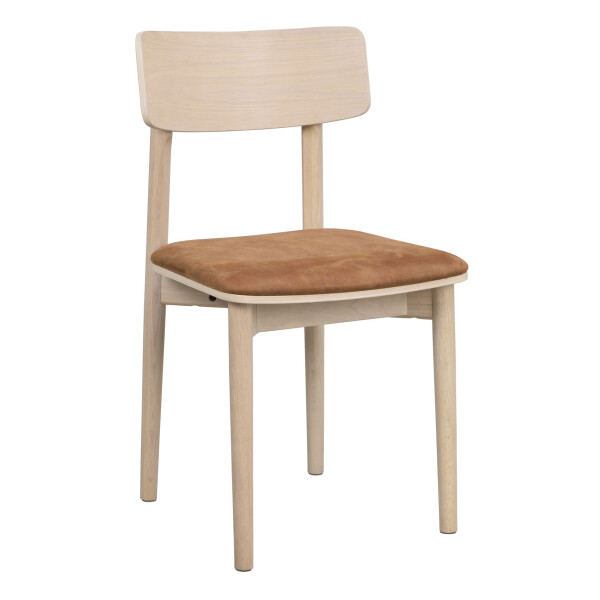 21084 120941 b wolcott chair brown microfibre fabric whitewashed oak 1 v2 kuva