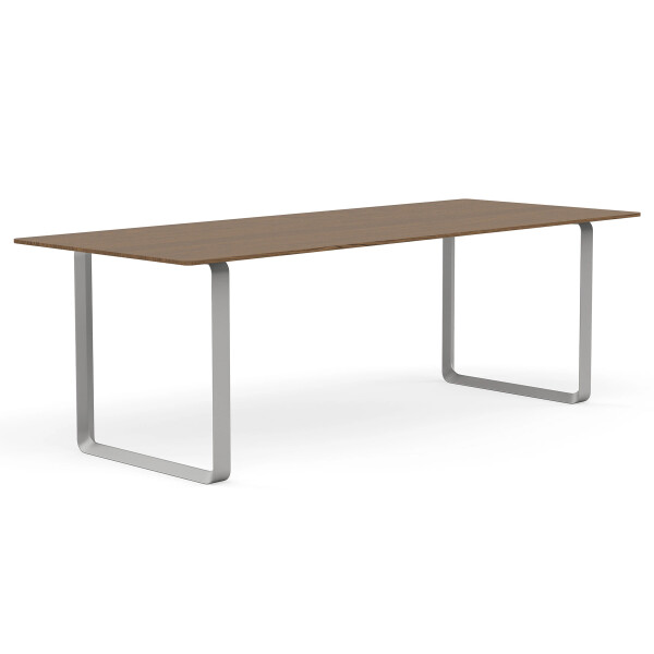 muuto 70 70 table 225x90 cm smoked solid oak grey image