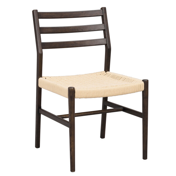 Rowico Harlan chair brown oak braided seat kuva