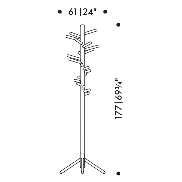 Clothes Tree 160 cm inch print preview kuva