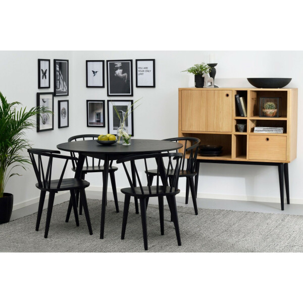 Rowico YUMI ruokapöytä pyöreä musta image