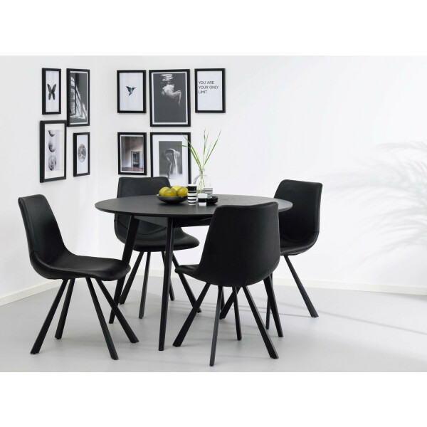 Rowico YUMI ruokapöytä pyöreä musta image