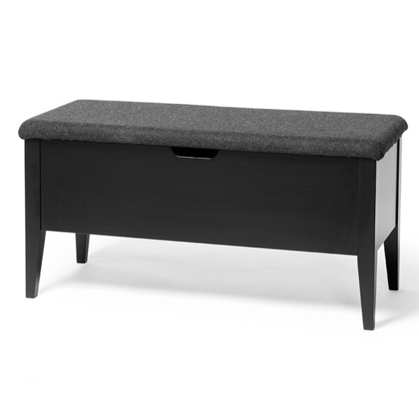 Klinte bank 90 cm svart Nojus 1300017 v2 kuva