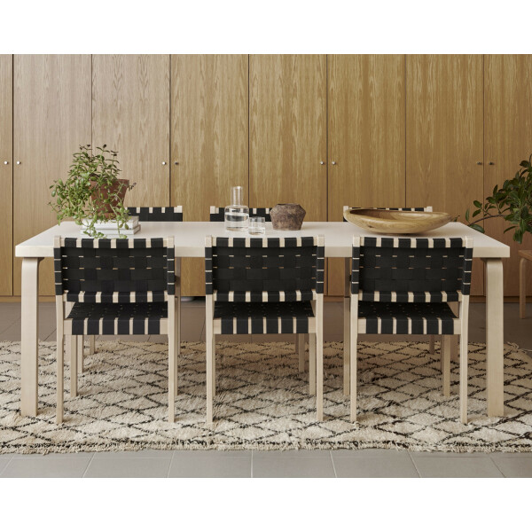 Artek 86 pöytä 210x100cm koivu/valkoinen laminaatti kuva