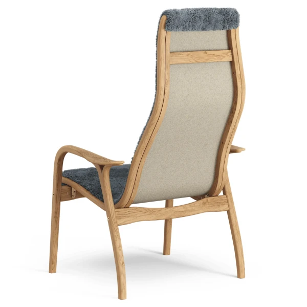 Swedese LAMINO nojatuoli tammi charcoal back image