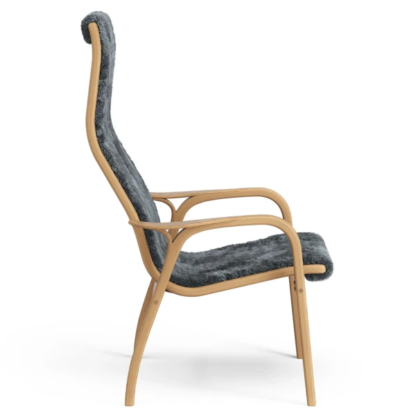 Swedese LAMINO nojatuoli tammi charcoal side image