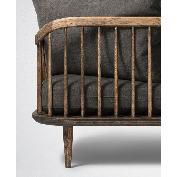 &Tradition FLY SC1 nojatuoli savutammi/harmaa kangas kuva