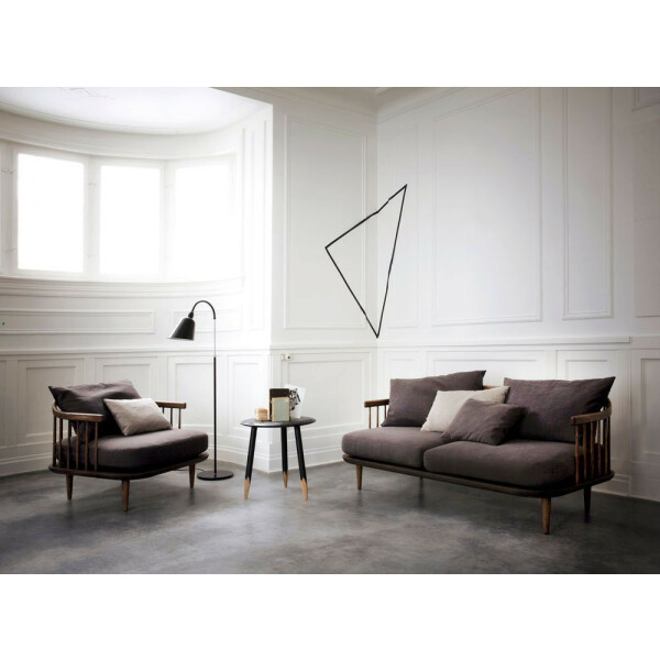 &Tradition FLY SC1 nojatuoli savutammi/harmaa kangas kuva