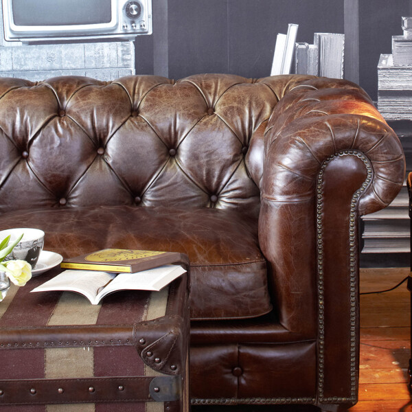 Artwood Kensington sohva leather vintage cigar kuva