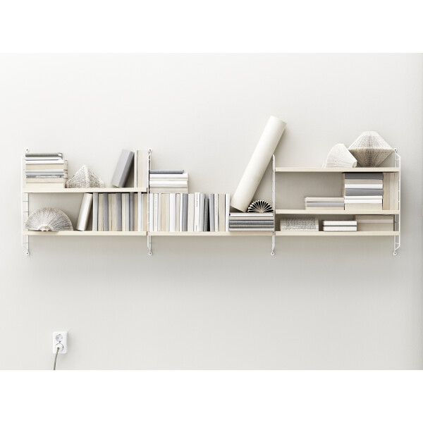 String Pocket hylly saarni valkoinen 2kpl kuva