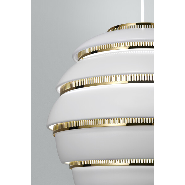 Artek A331 Beehive white brass detail 3 image