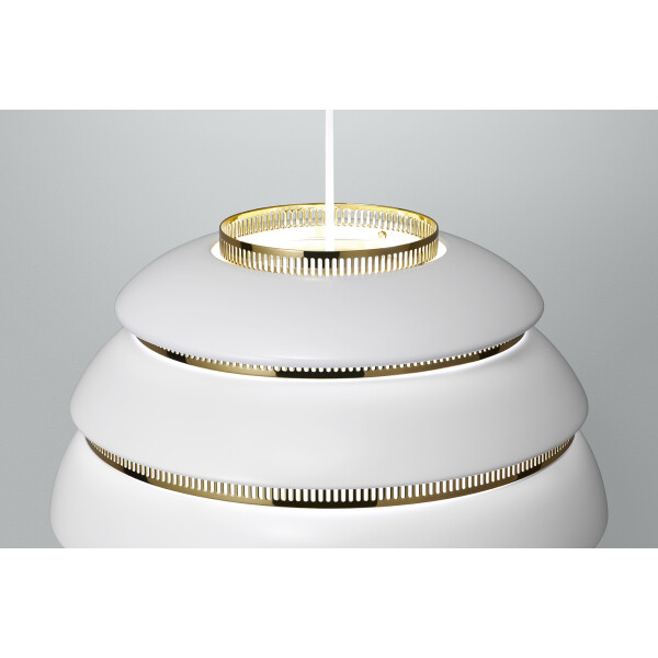 Artek A331 Beehive white brass detail 2 image