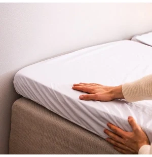 Tempur FIT-lakan av bomull (till bäddmadrass 5–9 cm) image