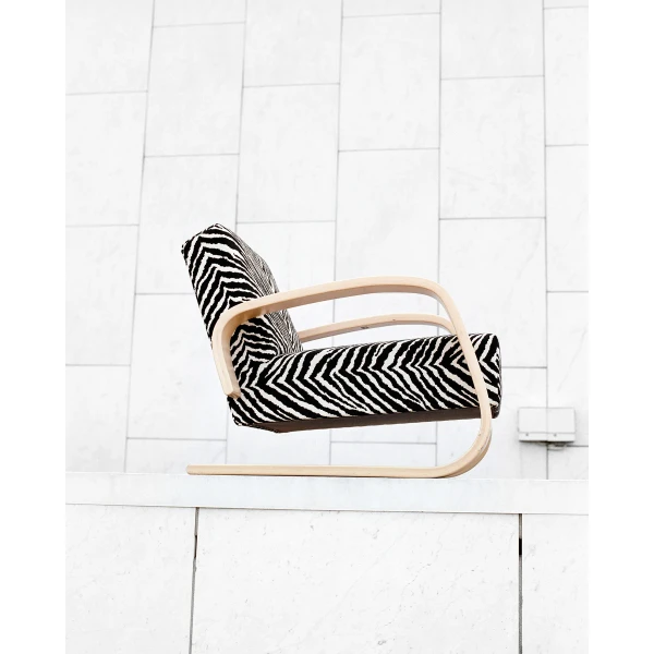 Armchair 400  Tank  Zebra fabric master kuva