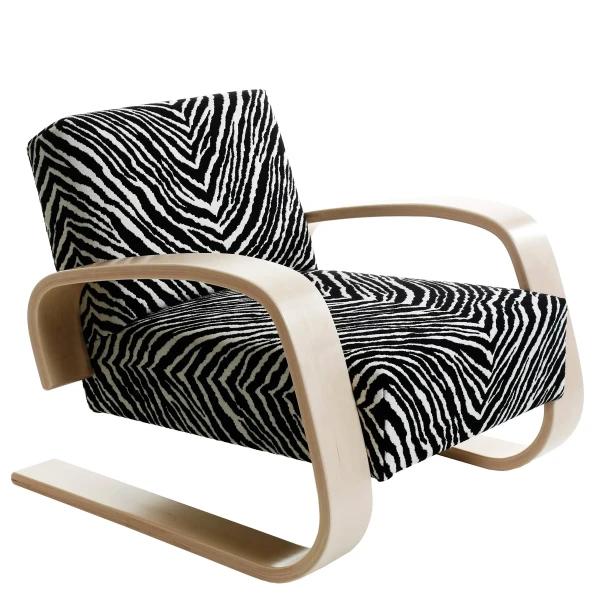 Armchair 400  Tank  clear lacquer zebra WEB master kuva