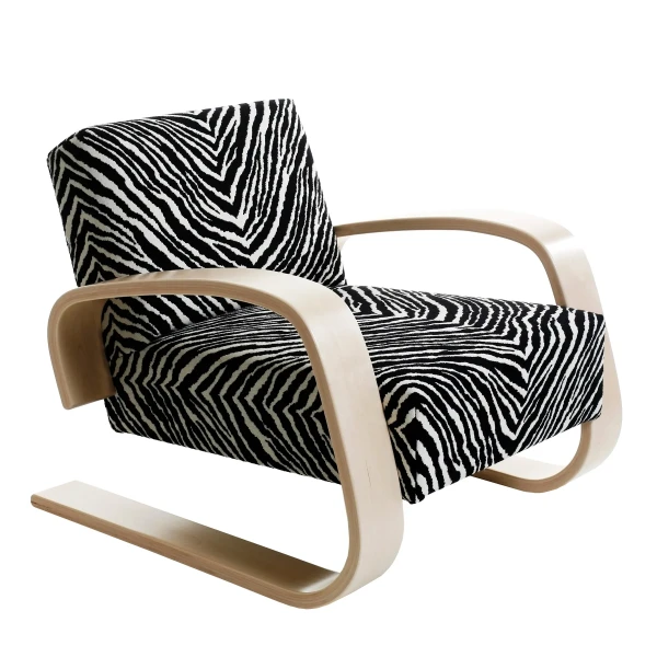Armchair 400  Tank  clear lacquer zebra master kuva