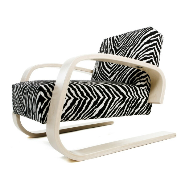 Artek 400 "tankki" nojatuoli zebra kuva