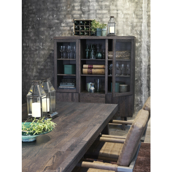Rowico BROOKLYN highboard smoke tammi kuva