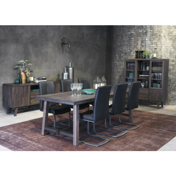 Rowico BROOKLYN highboard smoke tammi kuva