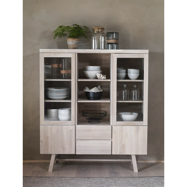 Rowico BROOKLYN highboard whitewash tammi kuva