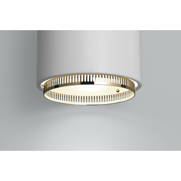 Artek A110 Hand grenade Pendant light white brass detail 2 image