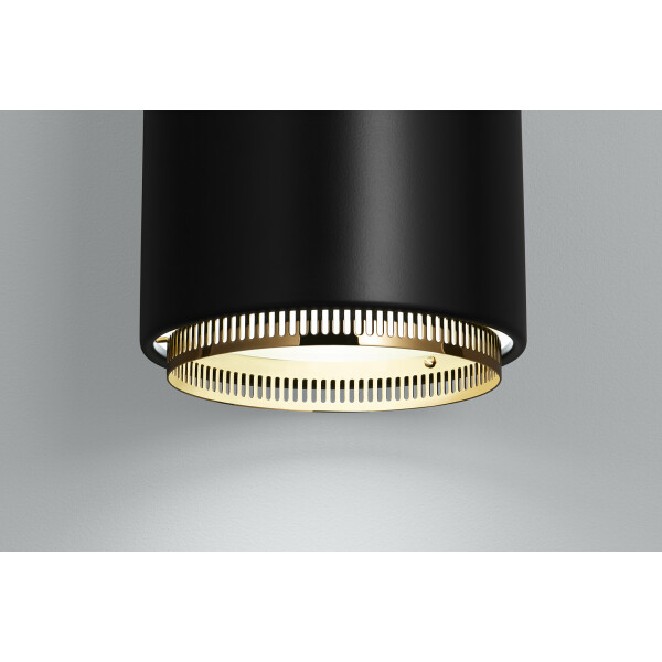 Artek A110 Hand grenade Pendant light black brass detail image