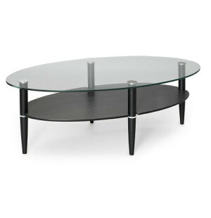 Birger GLASGOW 140 soffbord svartbetsad ek image