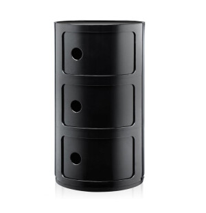 Kartell COMPONIBILI 3-fack förvaringsmöbel, svart image
