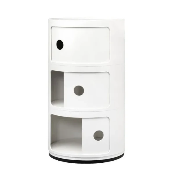 Kartell COMPONIBILI 3 sailytyspoyta valkoinen v4 kuva