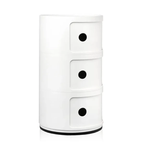 Kartell COMPONIBILI 3 sailytyspoyta valkoinen v4 kuva