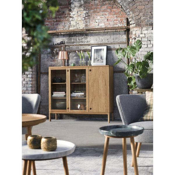 Stolab PRIO sideboard high 120x135x39cm tammi kuva