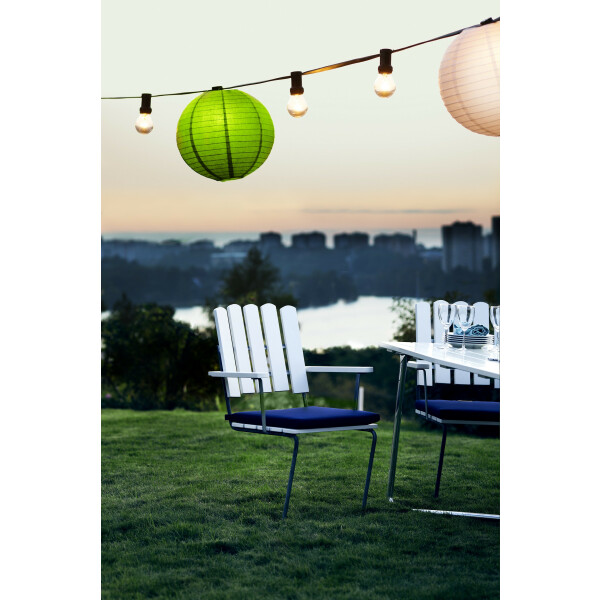 Grythyttan A2 nojatuoli valkoinen/ kuumasinkitty image