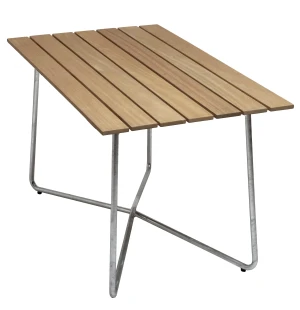 Grythyttan Stålmöbler BORD B25A 120, oljad ek/varmförzinkad image