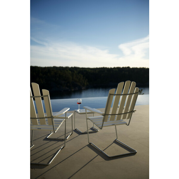 Grythyttan Stålmöbler rahi A3 valkoinen/ kuumasinkitty image