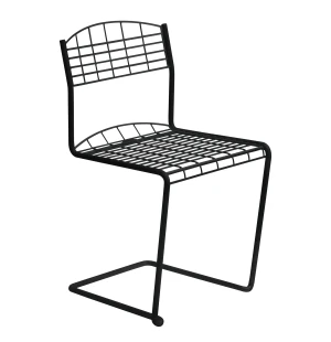 Grythyttan Stålmöbler HIGH-TECH tuoli, musta kuva