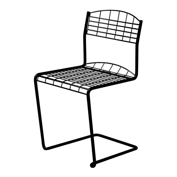 Grythyttan Stålmöbler HIGH-TECH tuoli musta kuva