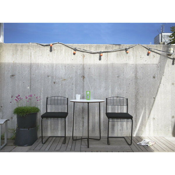 Grythyttan Stålmöbler HIGH-TECH pöytä 60 valkoinen/musta kuva