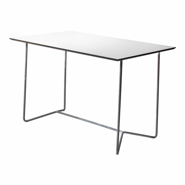 Grythyttan Stålmöbler HIGH-TECH pöytä 110x70 valkoinen/kuumasinkitty kuva