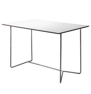 Grythyttan Stålmöbler HIGH-TECH bord 110, vit/varmförzinkad image