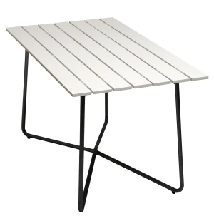 Grythyttan Stålmöbler PÖYTÄ B25A 120, valkoinen/musta kuva