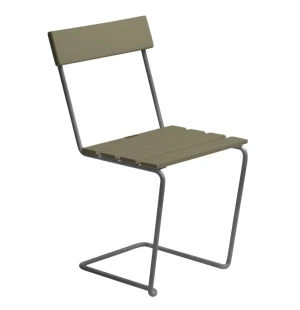 Grythyttan Stålmöbler TUOLI 1, vihreä/kuumasinkitty kuva