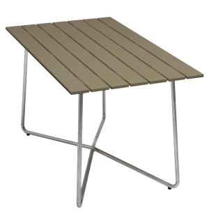 Grythyttan Stålmöbler BORD B25A 120, grön/varmförzinkad image