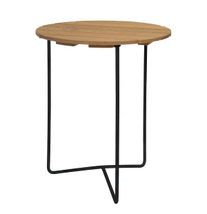 Grythyttan Stålmöbler PÖYTÄ 6B Ø60 cm, öljytty tammi/musta kuva