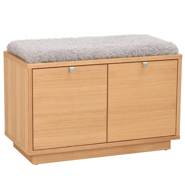 103754 b Confetti bench w 2drawers oak sheepskin imitation2 kuva