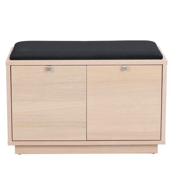 103759 a Confetti bench w 2drawers whithepigm oak black fabric R kuva