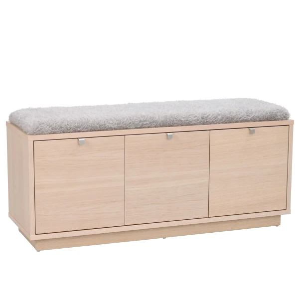 103768 b Confetti bench w 3drawers whithepigm oak sheepskin imitation2 kuva