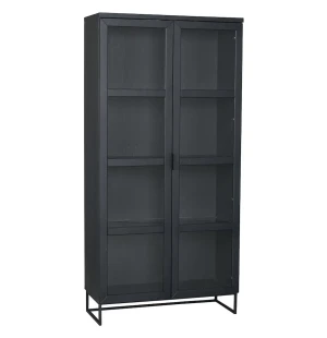 Rowico EVERETT vitrinskåp, svart ek image