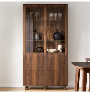 Skovby 410 vitriini, öljytty pähkinä kuva